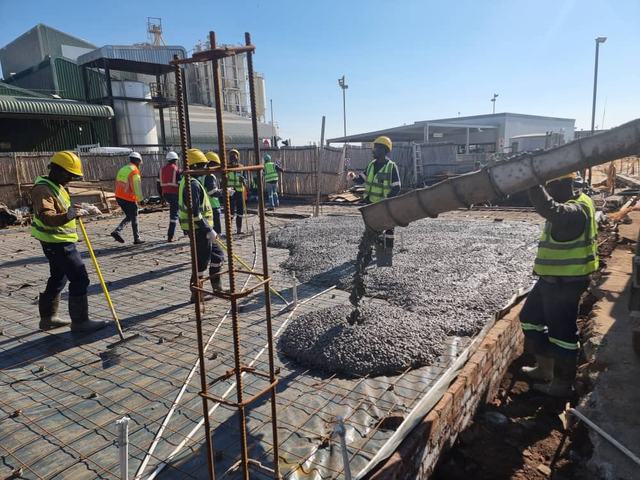 ProConsultants construction work at the Alrode site