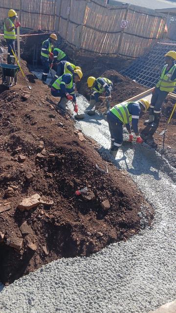 ProConsultants construction work at the Alrode site